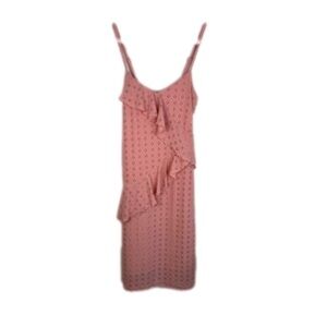 Velvet Torch Baby Pink Spaghetti Strap Lace Detail Dress